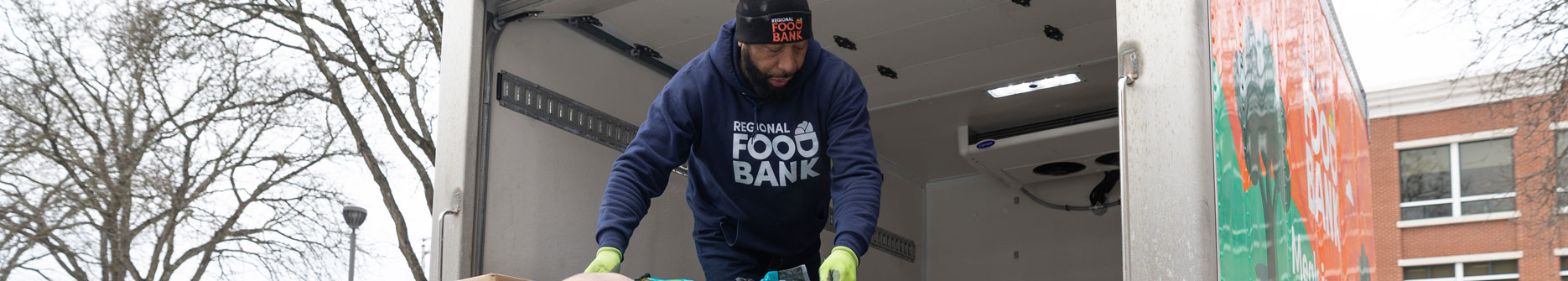 Regional Food Bank ride along with Ben and the new box truck